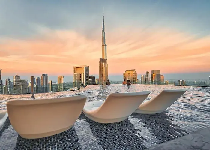 2Bd Apartment Paramount Midtown Hotel - 6 Guests - Burj Views 64Th Floor Infinity Pool, King Bed