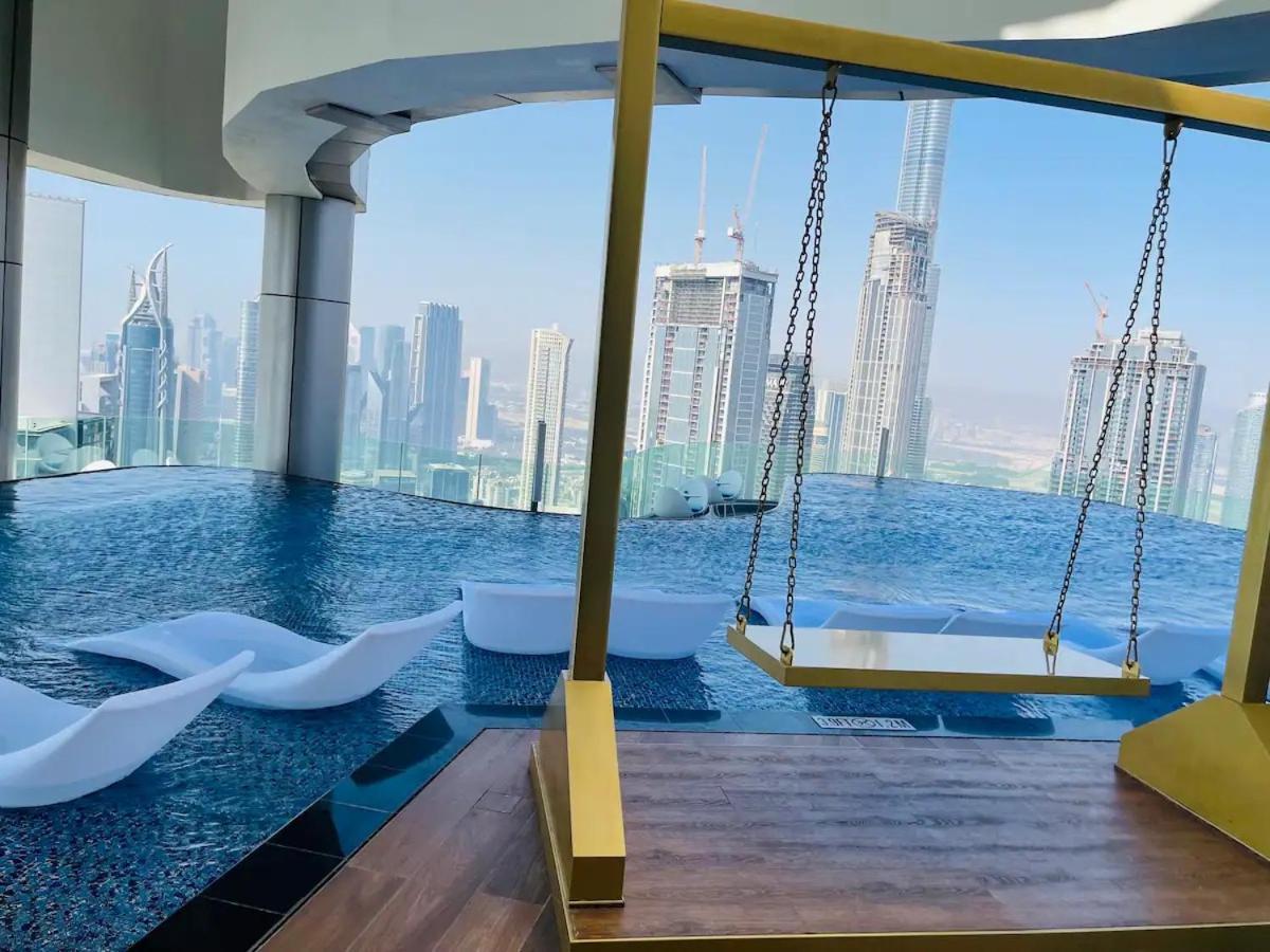 2bd Paramount Midtown - 6 Guests - Burj Views 64th Floor Infinity Pool, King Bed دبي