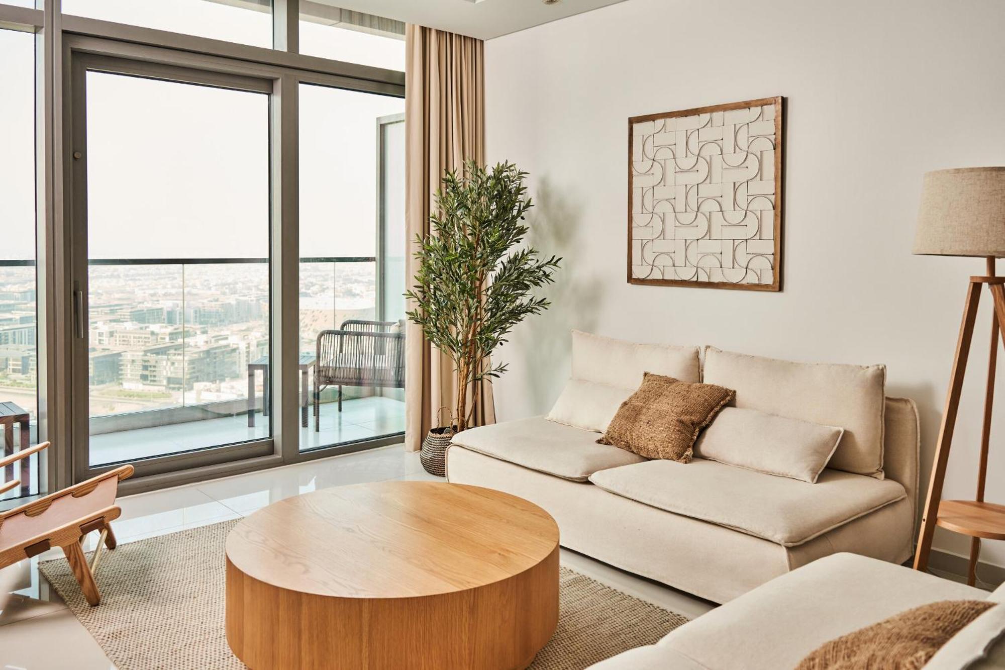 2bd Paramount Midtown - 6 Guests - Burj Views 64th Floor Infinity Pool, King Bed شقة دبي